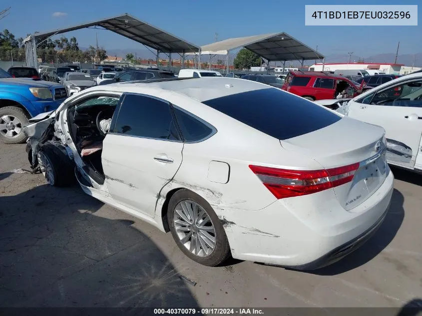 2014 Toyota Avalon Hybrid Xle Touring VIN: 4T1BD1EB7EU032596 Lot: 40370079