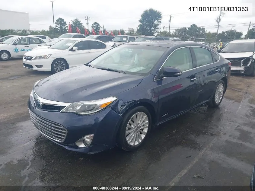 4T1BD1EB1EU031363 2014 Toyota Avalon Hybrid Limited