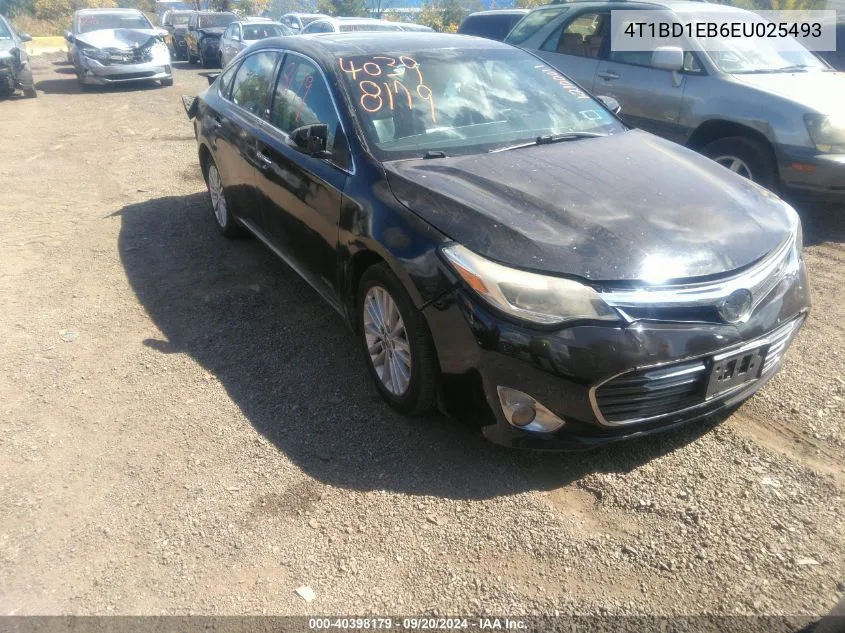 2014 Toyota Avalon Hybrid Xle Touring VIN: 4T1BD1EB6EU025493 Lot: 40398179