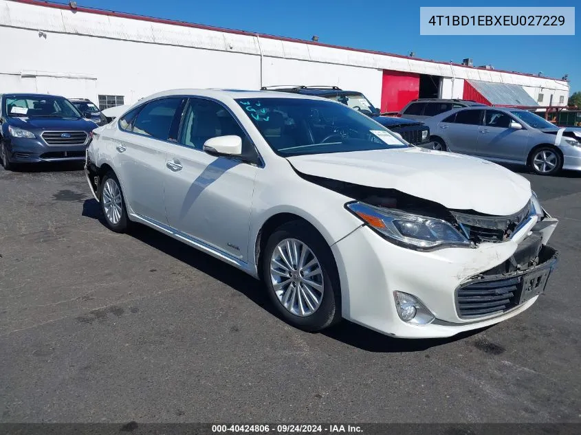 2014 Toyota Avalon Hybrid Limited VIN: 4T1BD1EBXEU027229 Lot: 40424806