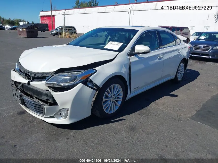 2014 Toyota Avalon Hybrid Limited VIN: 4T1BD1EBXEU027229 Lot: 40424806