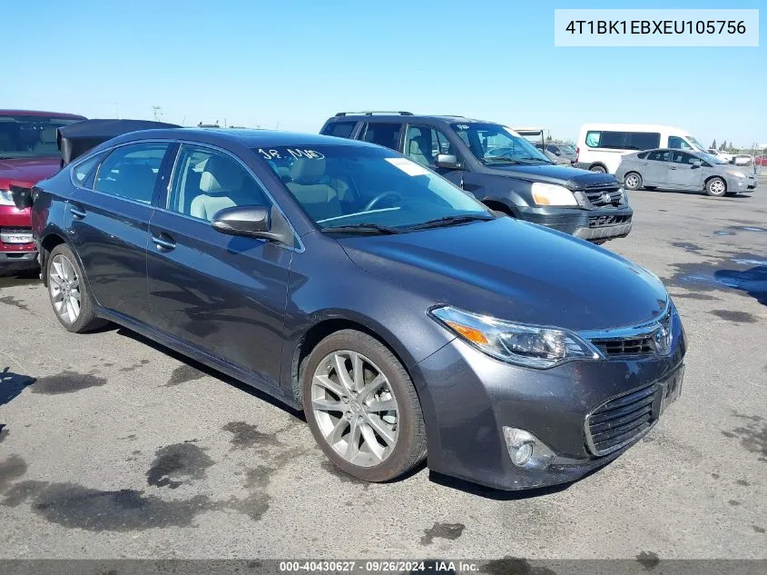 2014 Toyota Avalon Xle Touring VIN: 4T1BK1EBXEU105756 Lot: 40430627