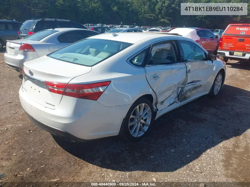 2014 Toyota Avalon Limited VIN: 4T1BK1EB9EU110284 Lot: 40440900