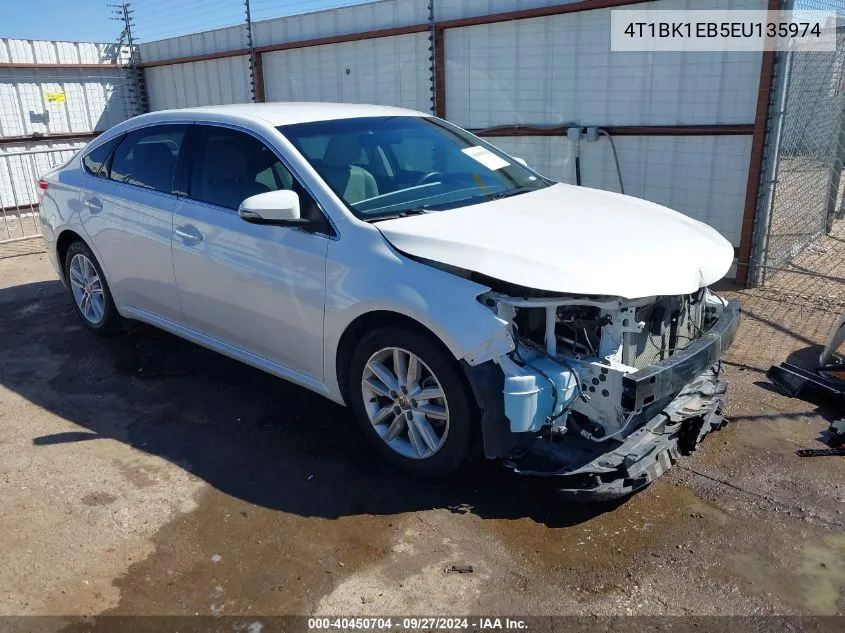 2014 Toyota Avalon Xle VIN: 4T1BK1EB5EU135974 Lot: 40450704