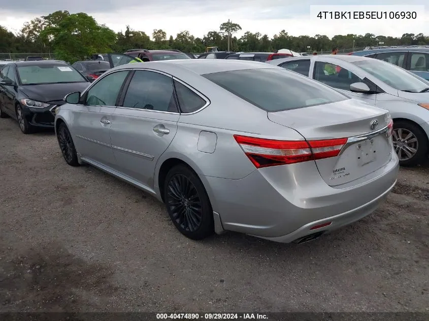 4T1BK1EB5EU106930 2014 Toyota Avalon Xle Premium