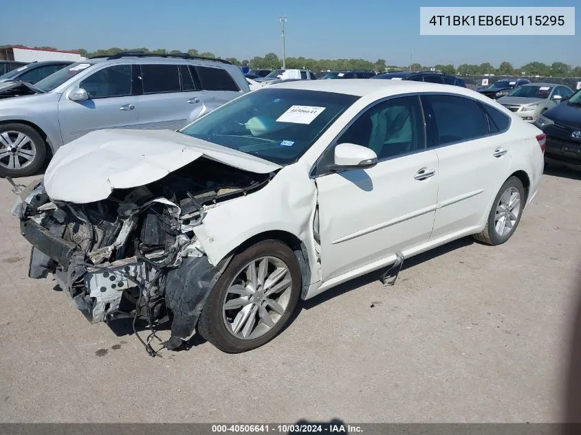 2014 Toyota Avalon Xle VIN: 4T1BK1EB6EU115295 Lot: 40506641