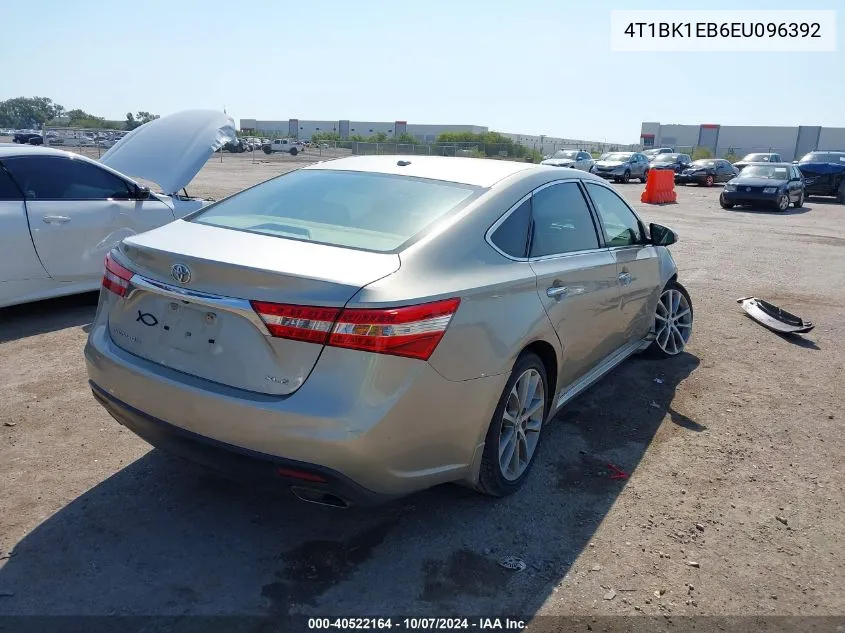 2014 Toyota Avalon Premium/Touring/Limited VIN: 4T1BK1EB6EU096392 Lot: 40522164