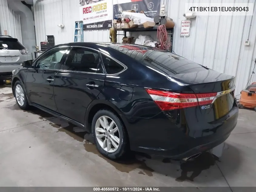 2014 Toyota Avalon Xle VIN: 4T1BK1EB1EU089043 Lot: 40550572