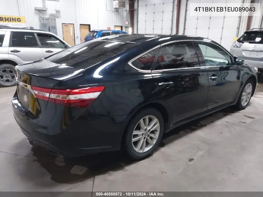 2014 Toyota Avalon Xle VIN: 4T1BK1EB1EU089043 Lot: 40550572