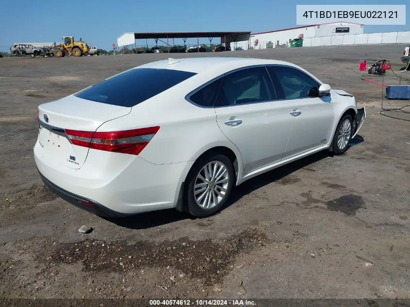 2014 Toyota Avalon Hybrid Limited VIN: 4T1BD1EB9EU022121 Lot: 40574612