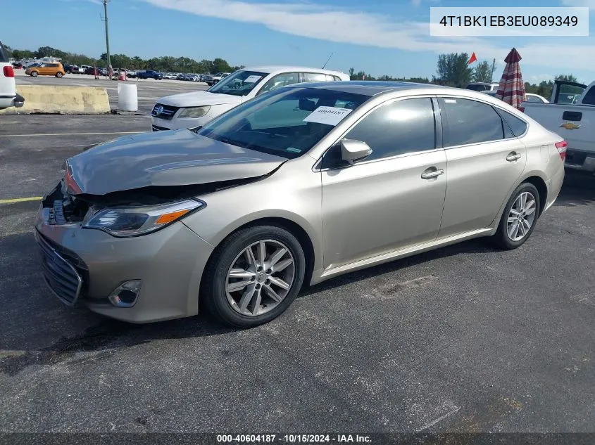 2014 Toyota Avalon Xle Premium VIN: 4T1BK1EB3EU089349 Lot: 40604187