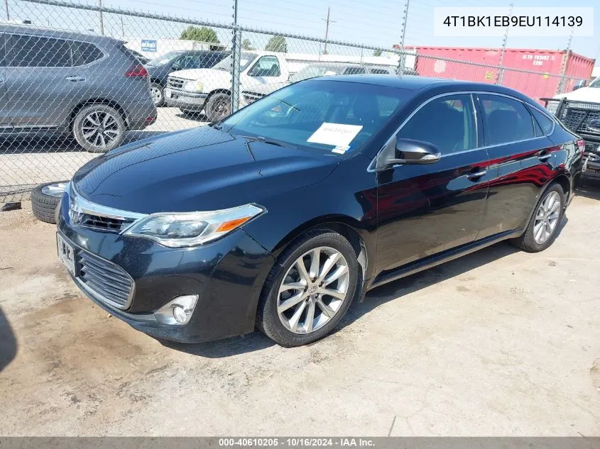 2014 Toyota Avalon Xle Touring VIN: 4T1BK1EB9EU114139 Lot: 40610205