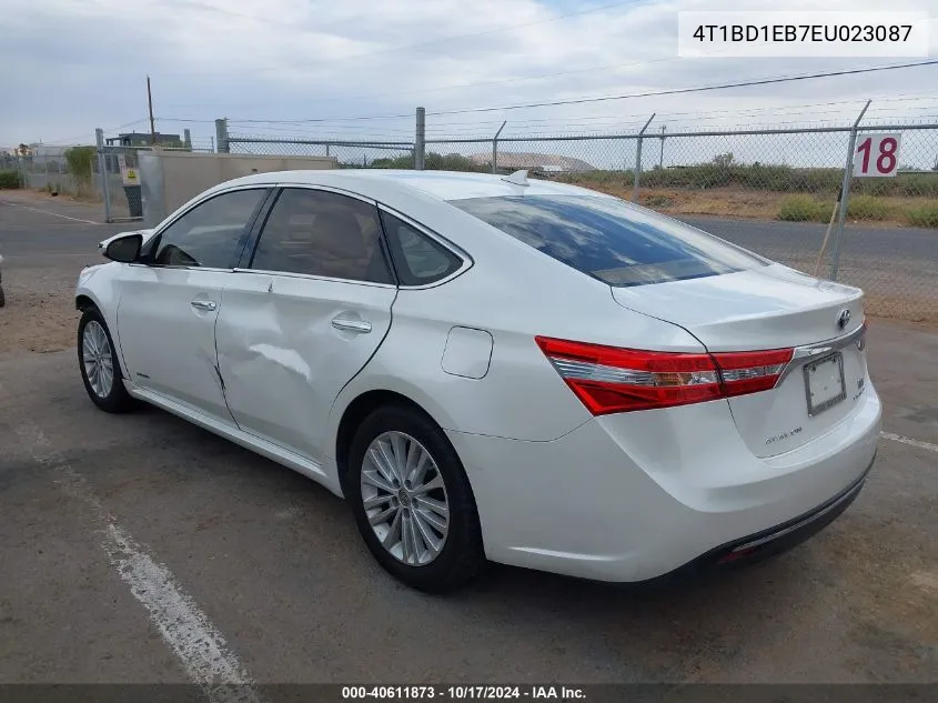 2014 Toyota Avalon Hybrid Limited VIN: 4T1BD1EB7EU023087 Lot: 40611873