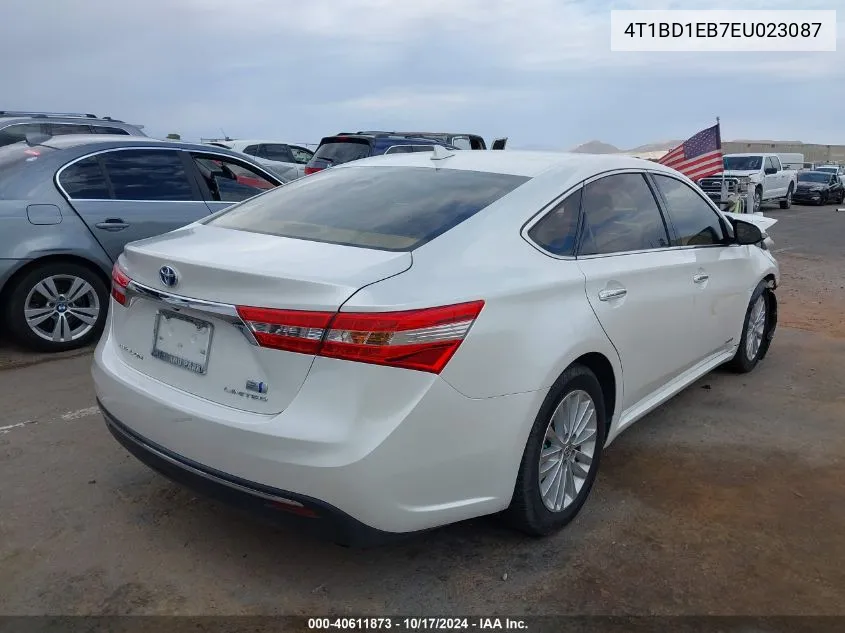 2014 Toyota Avalon Hybrid Limited VIN: 4T1BD1EB7EU023087 Lot: 40611873