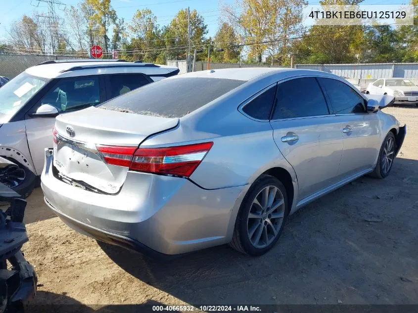 2014 Toyota Avalon Xle Touring VIN: 4T1BK1EB6EU125129 Lot: 40665932