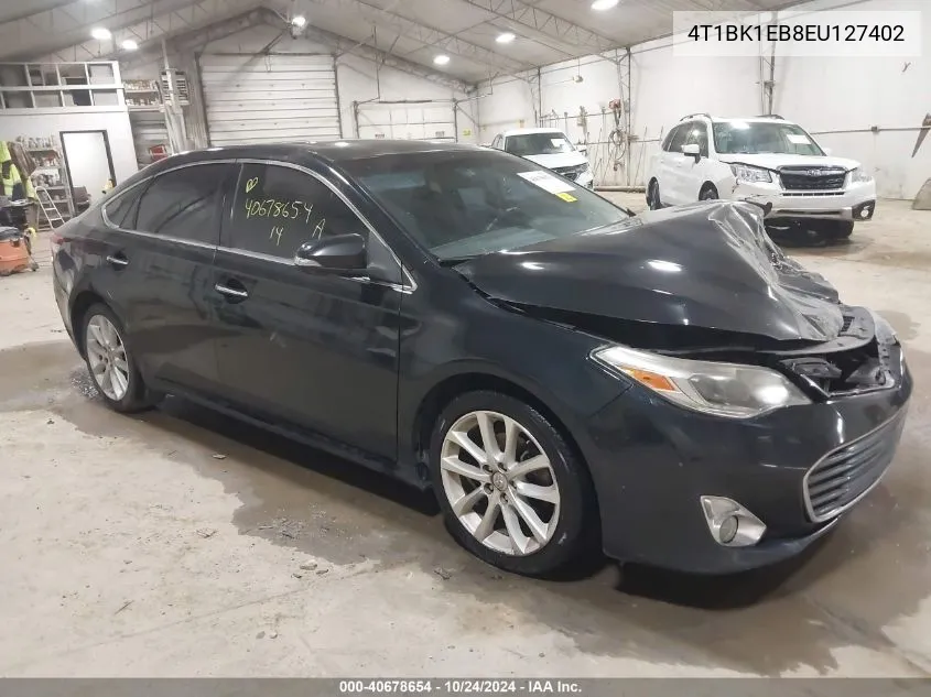 2014 Toyota Avalon Premium/Touring/Limited VIN: 4T1BK1EB8EU127402 Lot: 40678654