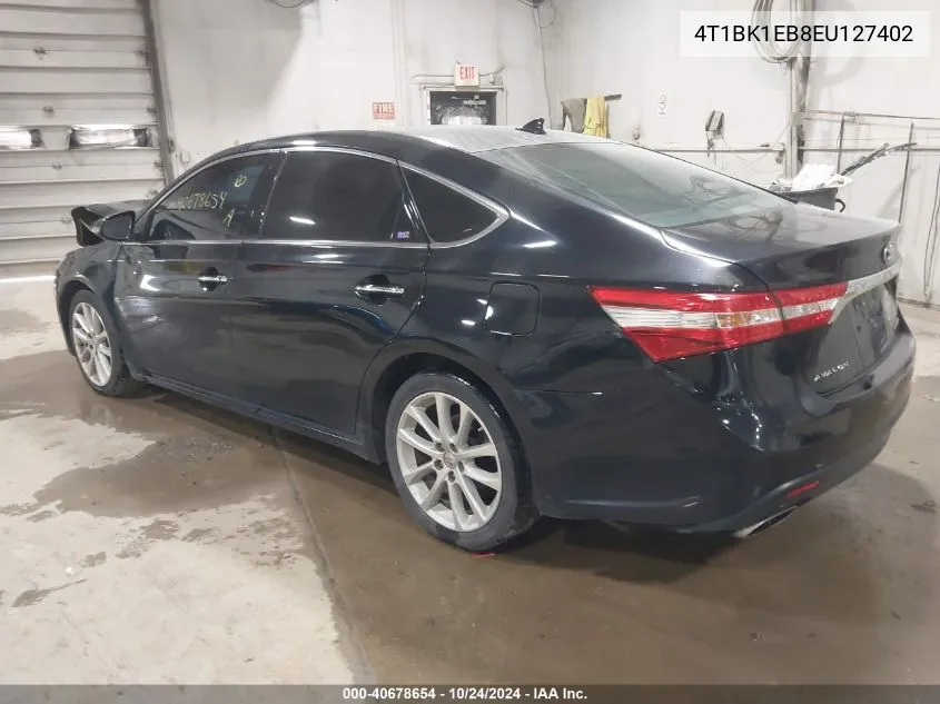 2014 Toyota Avalon Premium/Touring/Limited VIN: 4T1BK1EB8EU127402 Lot: 40678654