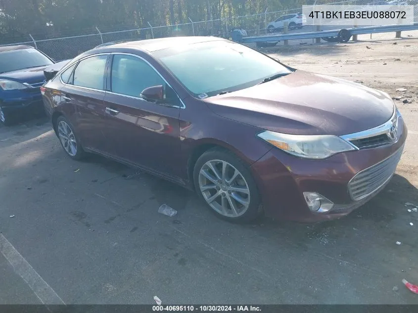 2014 Toyota Avalon Xle Touring VIN: 4T1BK1EB3EU088072 Lot: 40695110