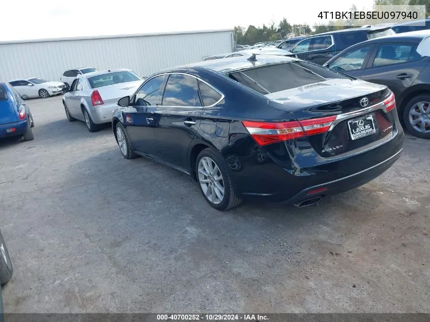 2014 Toyota Avalon Limited VIN: 4T1BK1EB5EU097940 Lot: 40700252