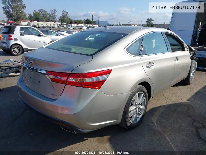 2014 Toyota Avalon Xle Premium VIN: 4T1BK1EB8EU107179 Lot: 40704835