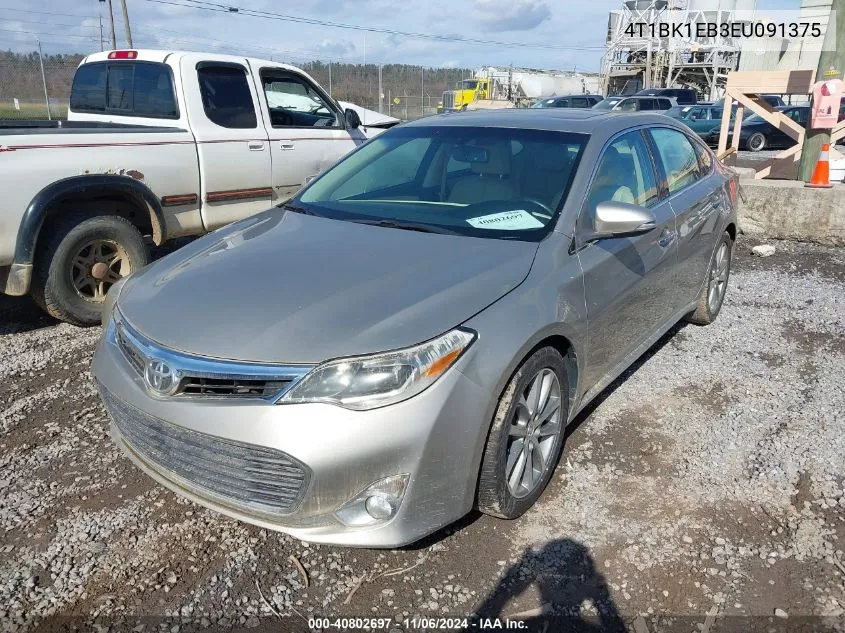 2014 Toyota Avalon Xle Touring VIN: 4T1BK1EB3EU091375 Lot: 40802697