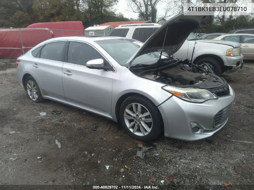 2014 Toyota Avalon Xle Premium VIN: 4T1BK1EB3EU078710 Lot: 40829702