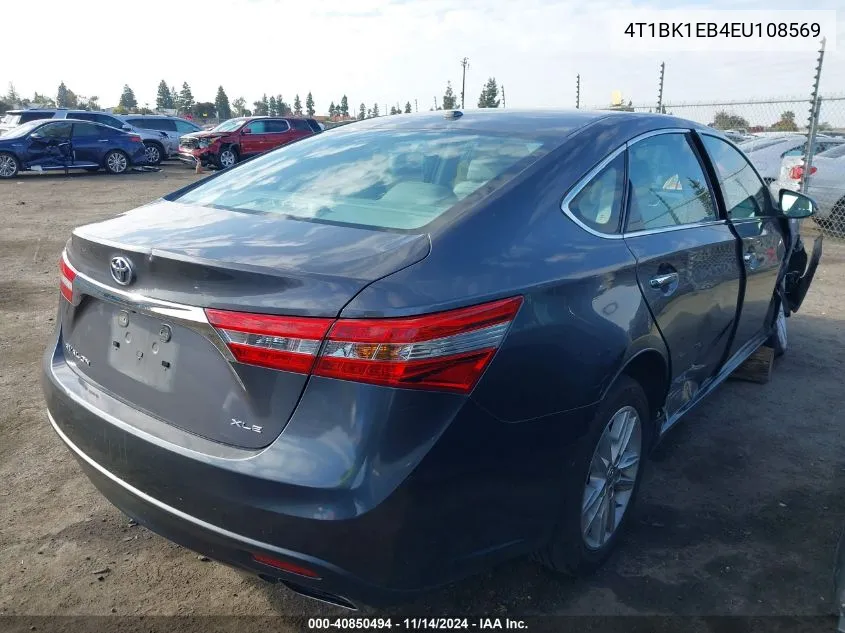 2014 Toyota Avalon Xle Premium VIN: 4T1BK1EB4EU108569 Lot: 40850494