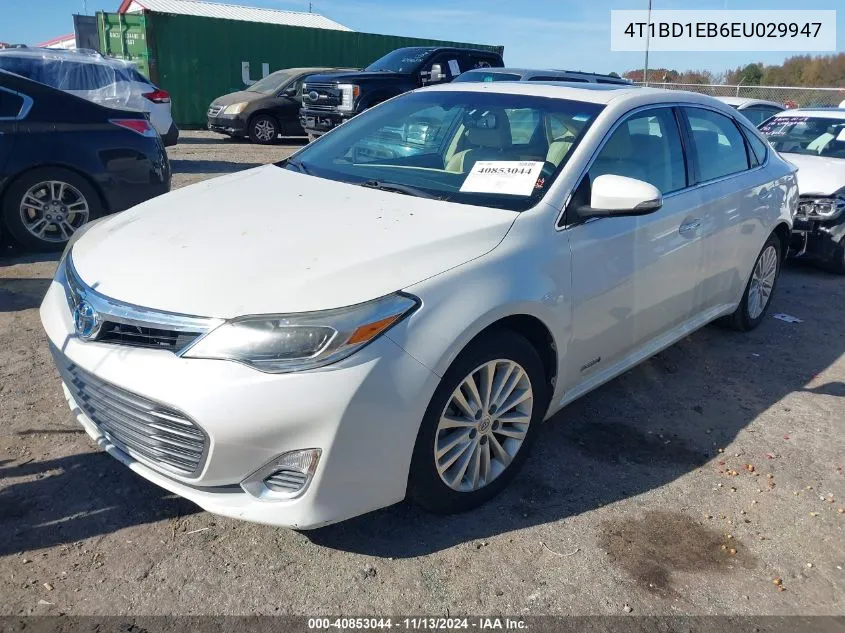 2014 Toyota Avalon Hybrid Xle Premium VIN: 4T1BD1EB6EU029947 Lot: 40853044