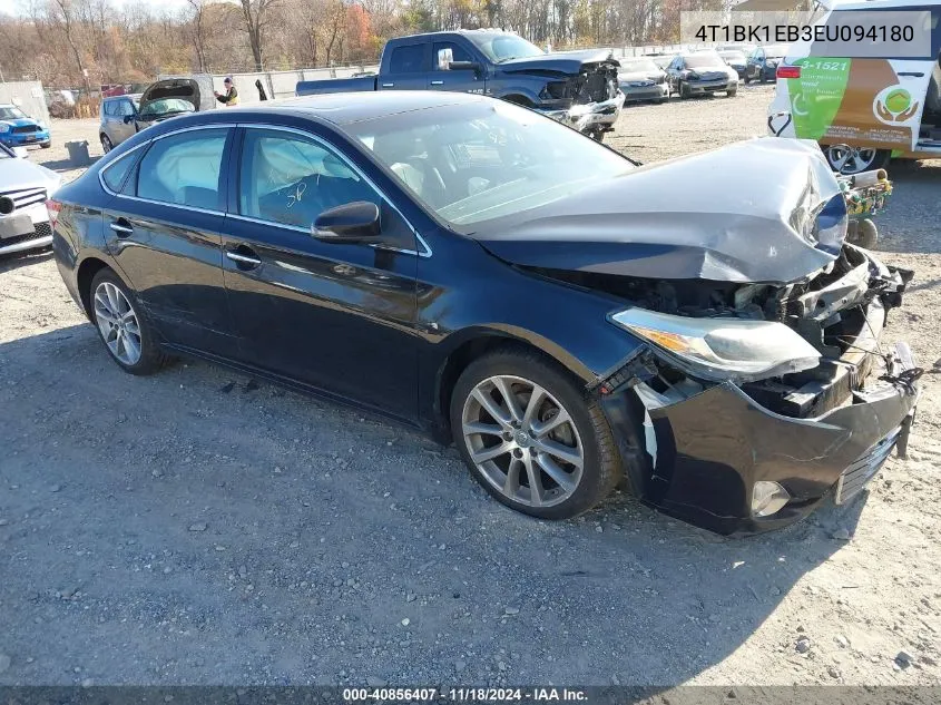 2014 Toyota Avalon Xle Touring VIN: 4T1BK1EB3EU094180 Lot: 40856407