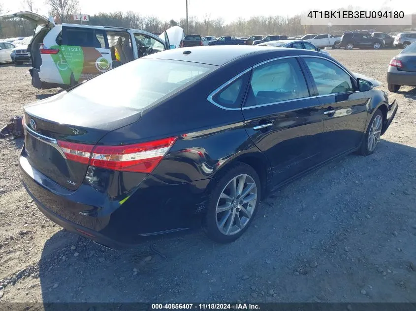 2014 Toyota Avalon Xle Touring VIN: 4T1BK1EB3EU094180 Lot: 40856407