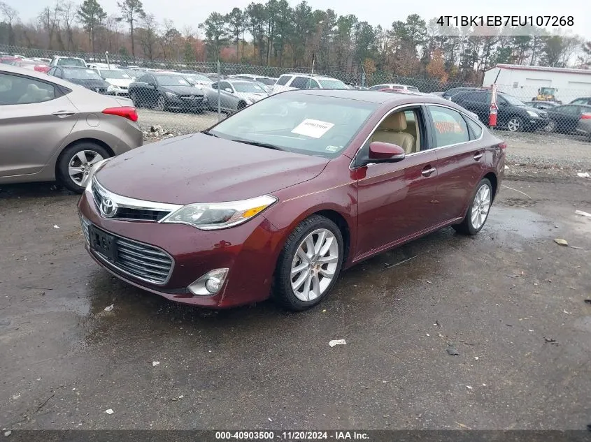 2014 Toyota Avalon Limited VIN: 4T1BK1EB7EU107268 Lot: 40903500