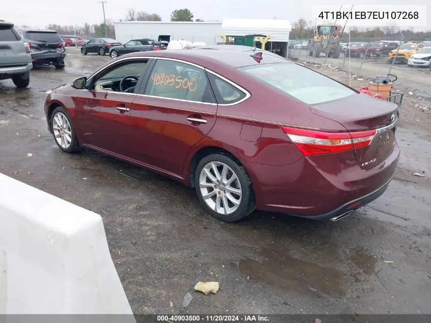 2014 Toyota Avalon Limited VIN: 4T1BK1EB7EU107268 Lot: 40903500