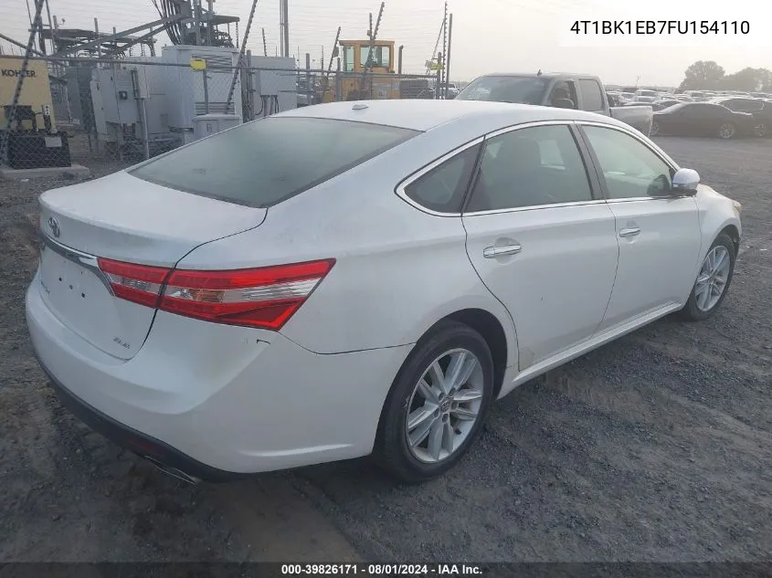 2015 Toyota Avalon Xle VIN: 4T1BK1EB7FU154110 Lot: 39826171