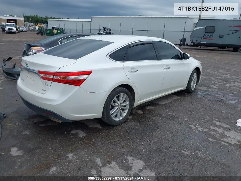 4T1BK1EB2FU147016 2015 Toyota Avalon Xle