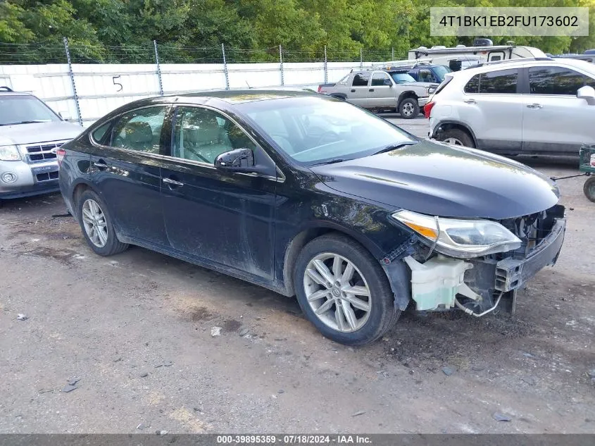 2015 Toyota Avalon Xle VIN: 4T1BK1EB2FU173602 Lot: 39895359