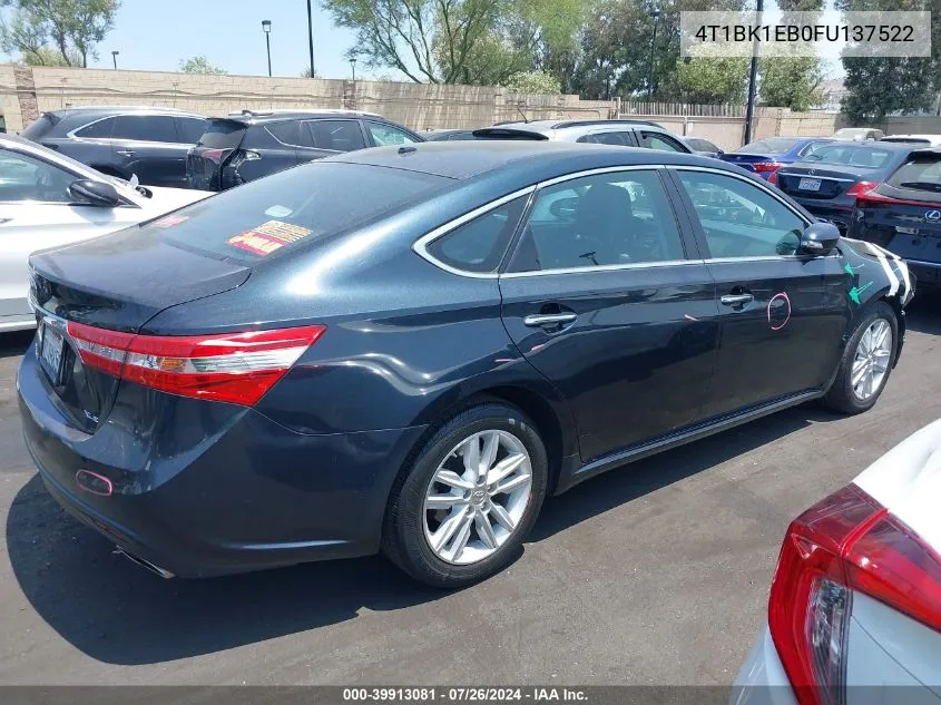 4T1BK1EB0FU137522 2015 Toyota Avalon Xle