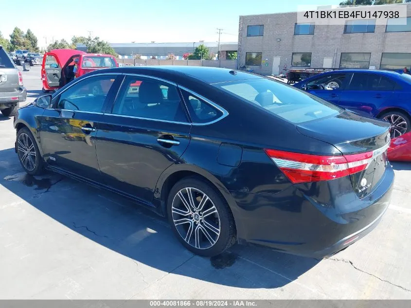 2015 Toyota Avalon Xle Touring Se VIN: 4T1BK1EB4FU147938 Lot: 40081866