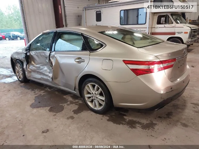 4T1BK1EB6FU150517 2015 Toyota Avalon Xle