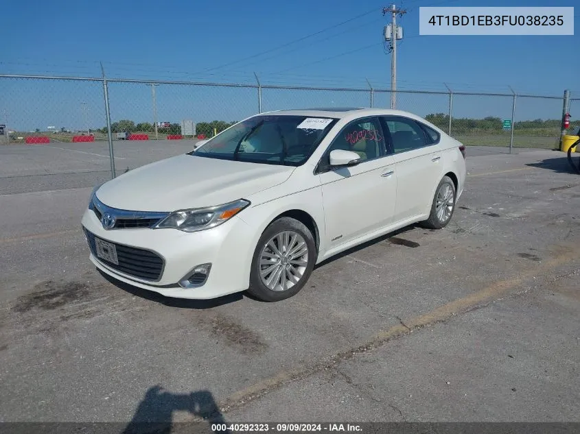 2015 Toyota Avalon Hybrid Xle Premium VIN: 4T1BD1EB3FU038235 Lot: 40292323