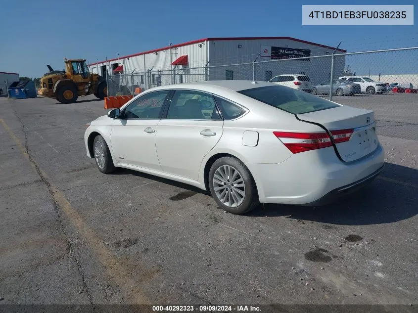 2015 Toyota Avalon Hybrid Xle Premium VIN: 4T1BD1EB3FU038235 Lot: 40292323