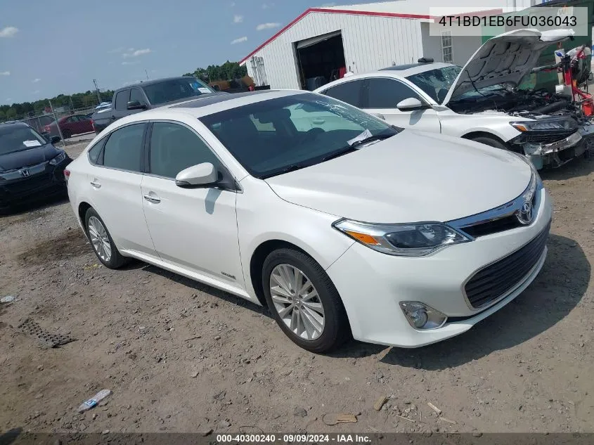 4T1BD1EB6FU036043 2015 Toyota Avalon Hybrid Xle Touring