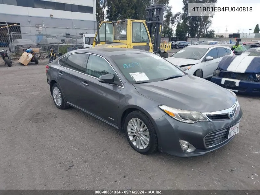 4T1BD1EB4FU040818 2015 Toyota Avalon Hybrid Xle Touring