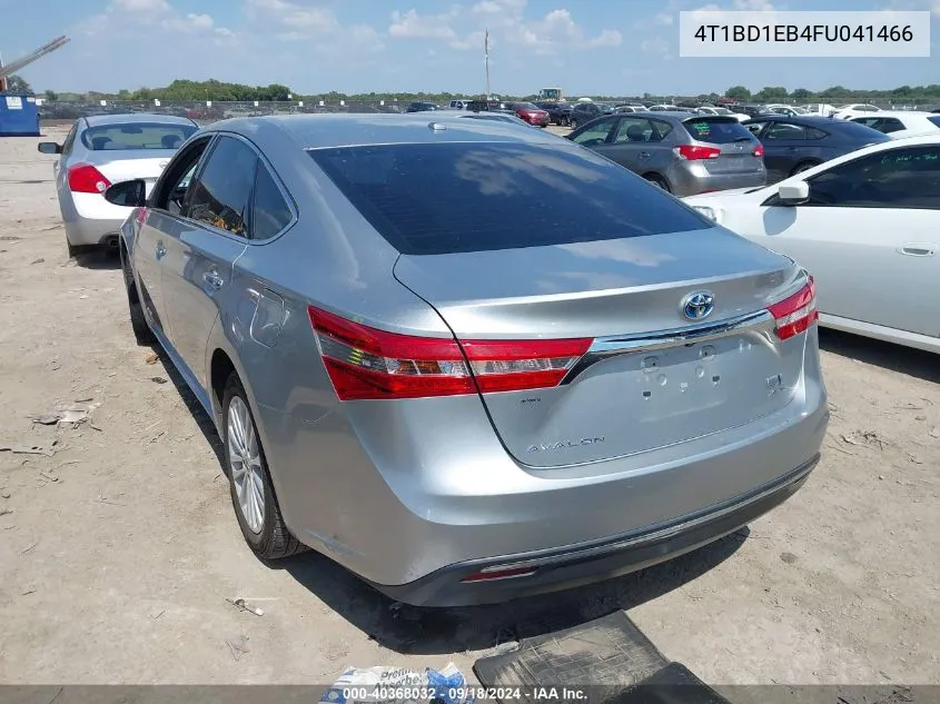 2015 Toyota Avalon Hybrid Xle Touring VIN: 4T1BD1EB4FU041466 Lot: 40368032