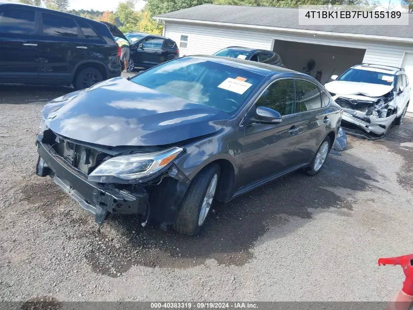 2015 Toyota Avalon Xle VIN: 4T1BK1EB7FU155189 Lot: 40383319