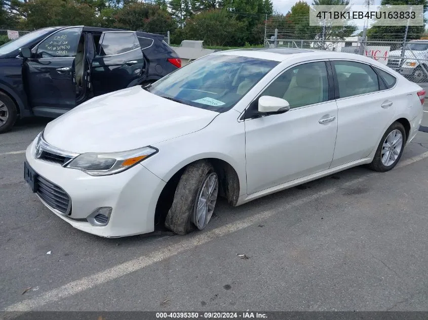 2015 Toyota Avalon Xle Premium VIN: 4T1BK1EB4FU163833 Lot: 40395350