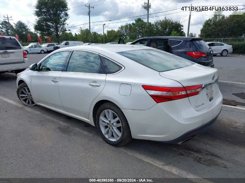 2015 Toyota Avalon Xle Premium VIN: 4T1BK1EB4FU163833 Lot: 40395350