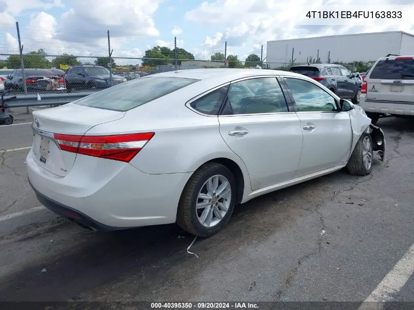 2015 Toyota Avalon Xle Premium VIN: 4T1BK1EB4FU163833 Lot: 40395350