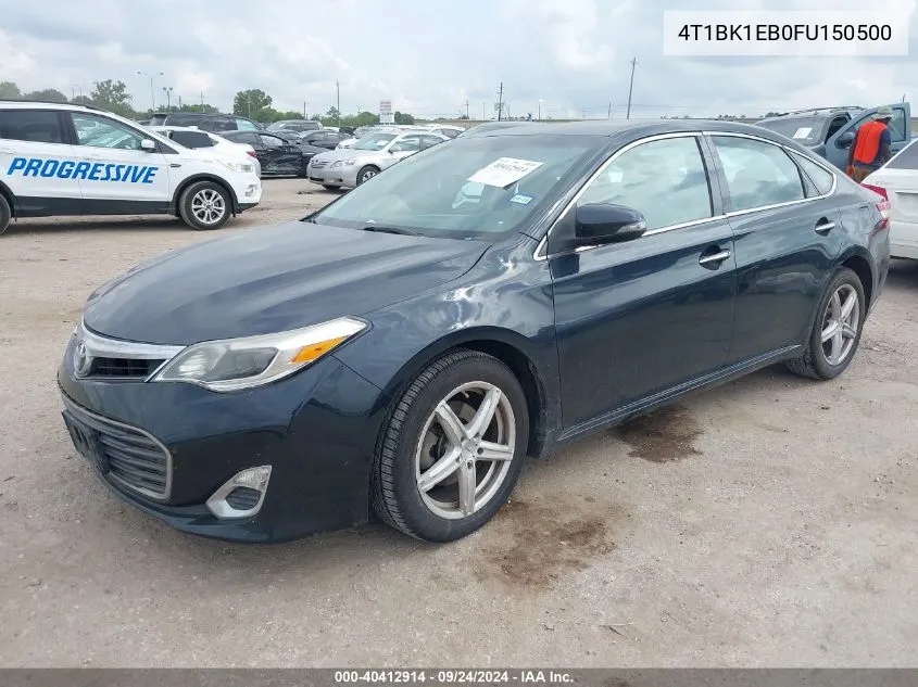 2015 Toyota Avalon Xle VIN: 4T1BK1EB0FU150500 Lot: 40412914