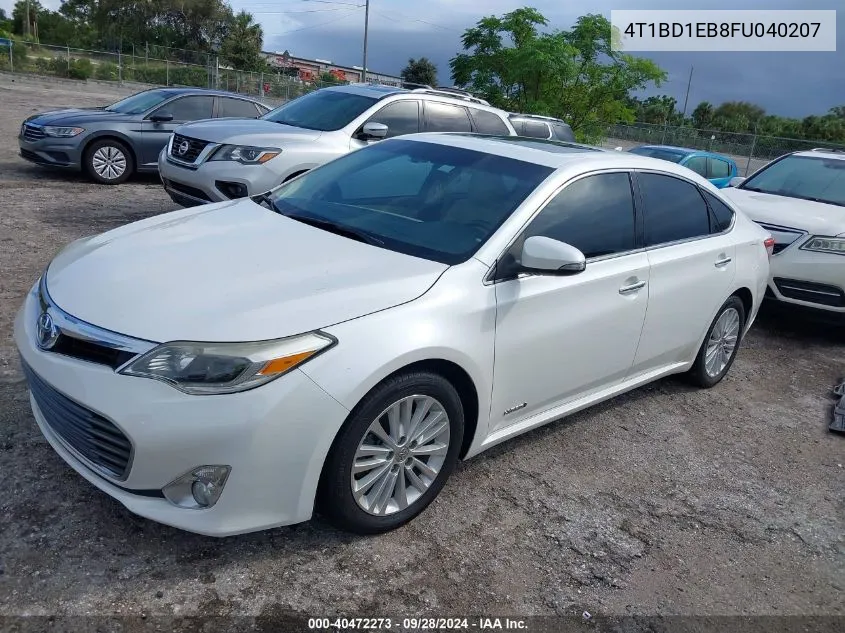 2015 Toyota Avalon Hybrid Limited VIN: 4T1BD1EB8FU040207 Lot: 40472273