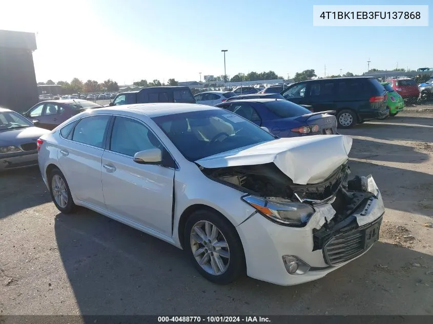 2015 Toyota Avalon Limited VIN: 4T1BK1EB3FU137868 Lot: 40488770